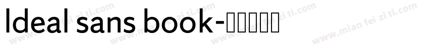 ldeal sans book字体转换